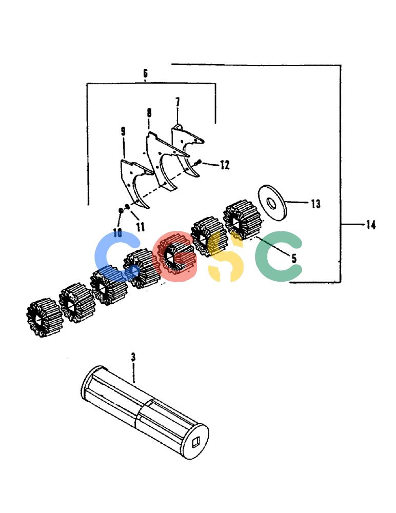 凯斯零件查询(3503) - CONCORD AIR SYSTEM (1/96-12/00) (E65) - METERING ROLL ASSEMBLIES, DISCONTINUED Case Agriculture
