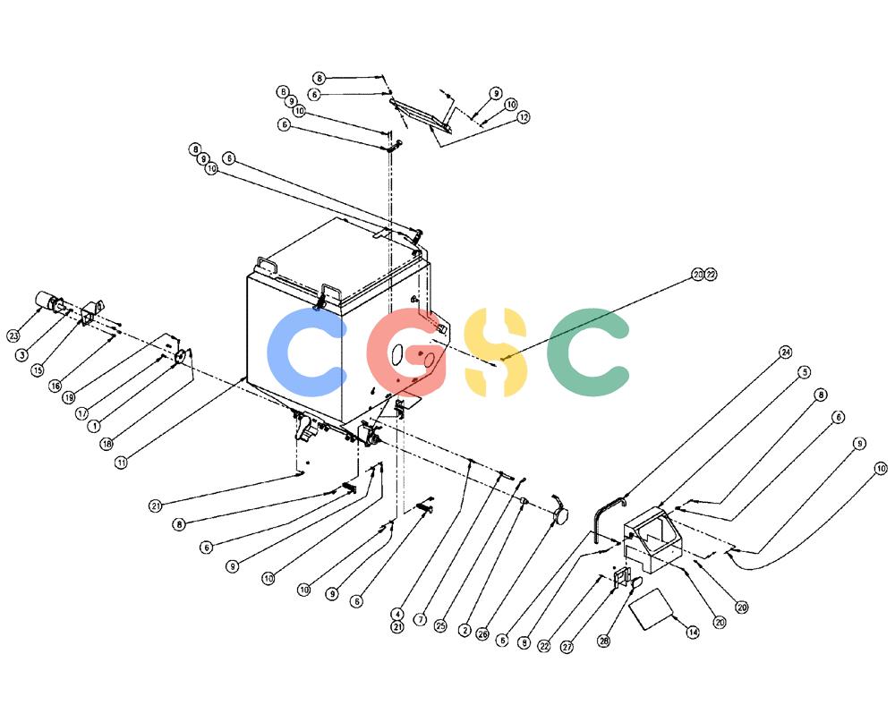 凯斯零件查询(FLX810) - FLEX-AIR APPLICATOR (10/03-8/09) (02-009) - PARTS GROUP, DOUBLE BIN, RH, 50 CU. FT Case Agriculture