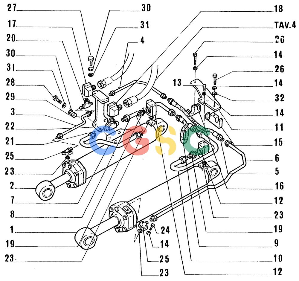 纽荷兰零件查询(FL14E) - CRAWLER LOADER (E3.02[005]) - HYDRAULIC SYSTEM New Holland Constructuion