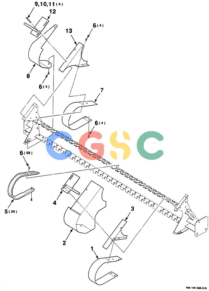 凯斯零件查询(RS561A) - CASE IH ROUND BALER (1/99-12/00) (3-008) - PICKUP WRAPPER AND SHIELD ASSEMBLIES Case Agriculture