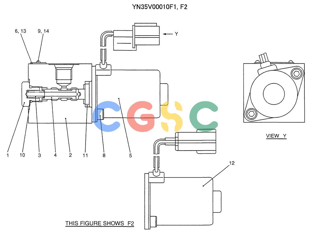 纽荷兰零件查询(E235SRLC) - CRAWLER EXCAVATOR BTW YU04-00837 - YU04-01417 (07-035) - VALVE ASSY, SOLENOID (EXTRA) New Holland Constructuion