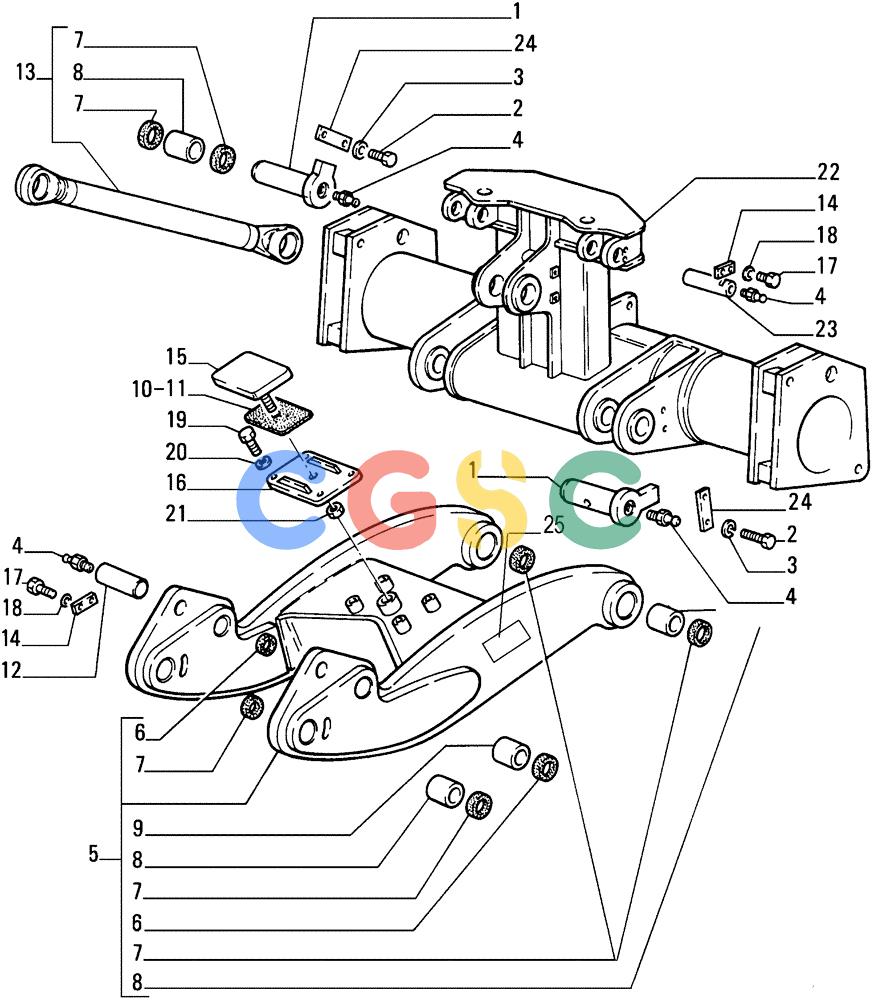 纽荷兰零件查询(FD255) - CRAWLER DOZER (N.A. VERSION) (7/95-) (9.522[02]) - RIPPER (PD) - FRAME - OPTIONAL CODE 76026270 New Holland Constructuion