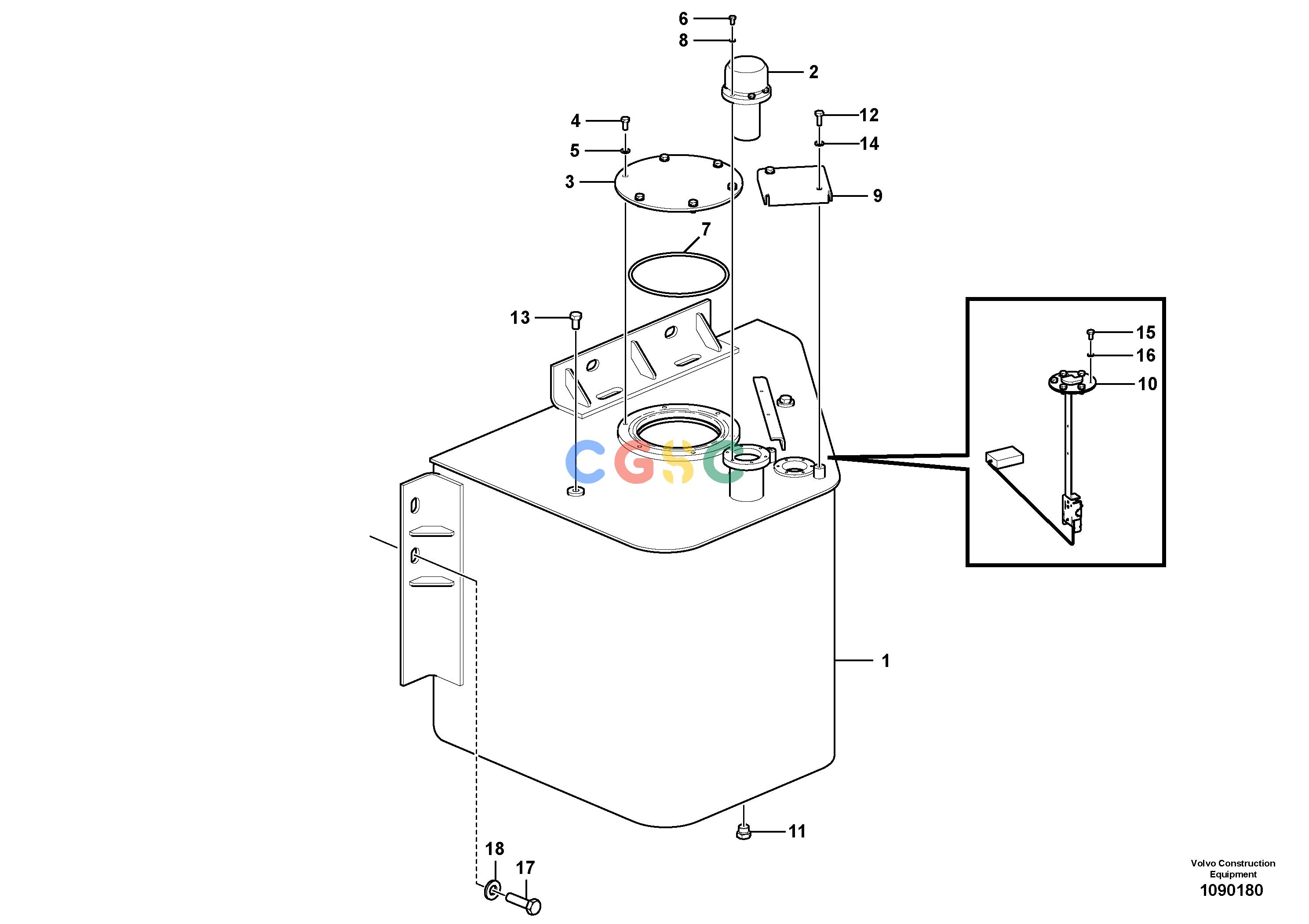 沃尔沃零件查询SD110BA Fuel tankS/N 50001 - NoneNoneNoneAutodata Volvo online