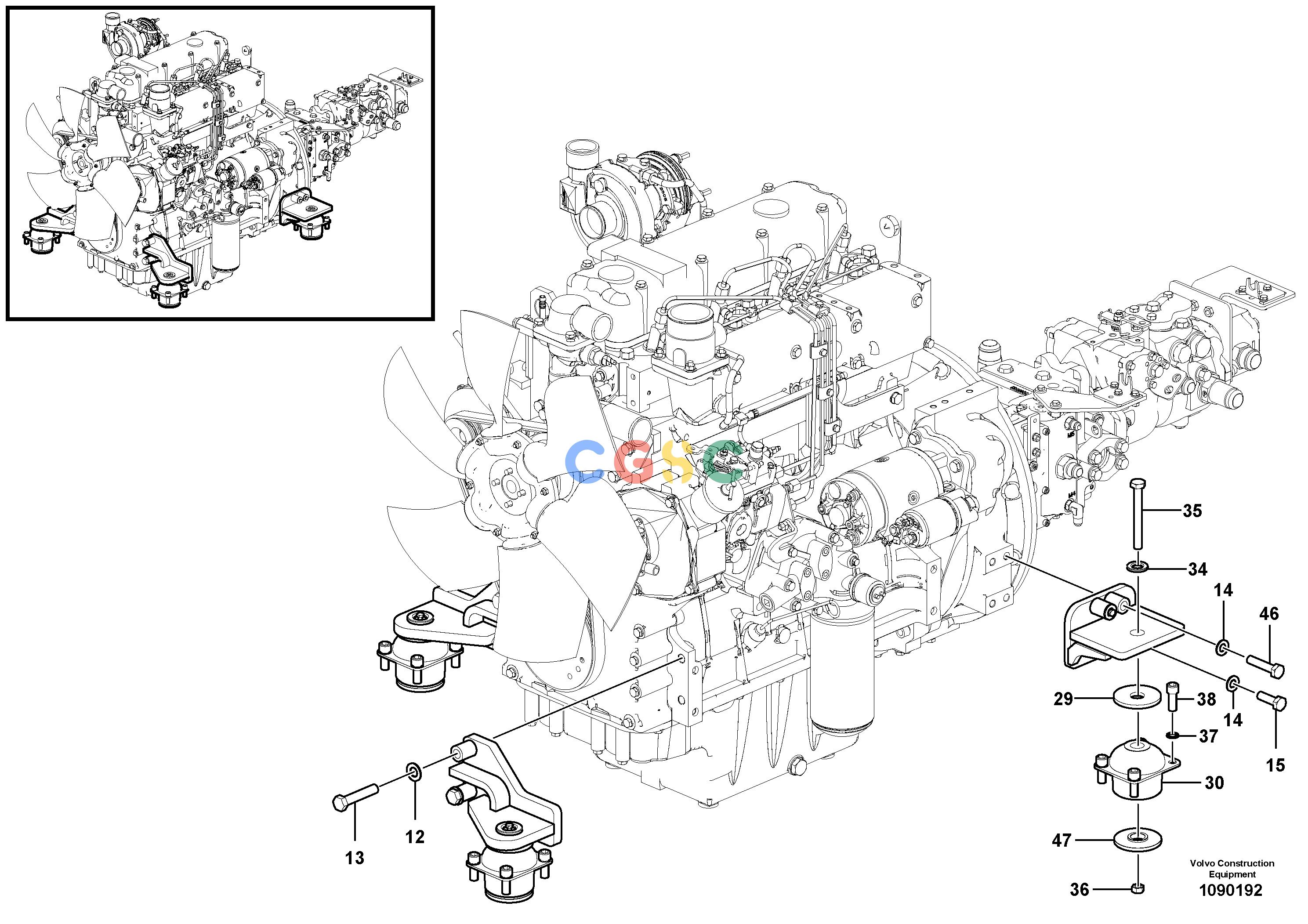 沃尔沃零件查询SD110BA Engine mountingS/N 50001 - NoneNoneNoneAutodata Volvo online