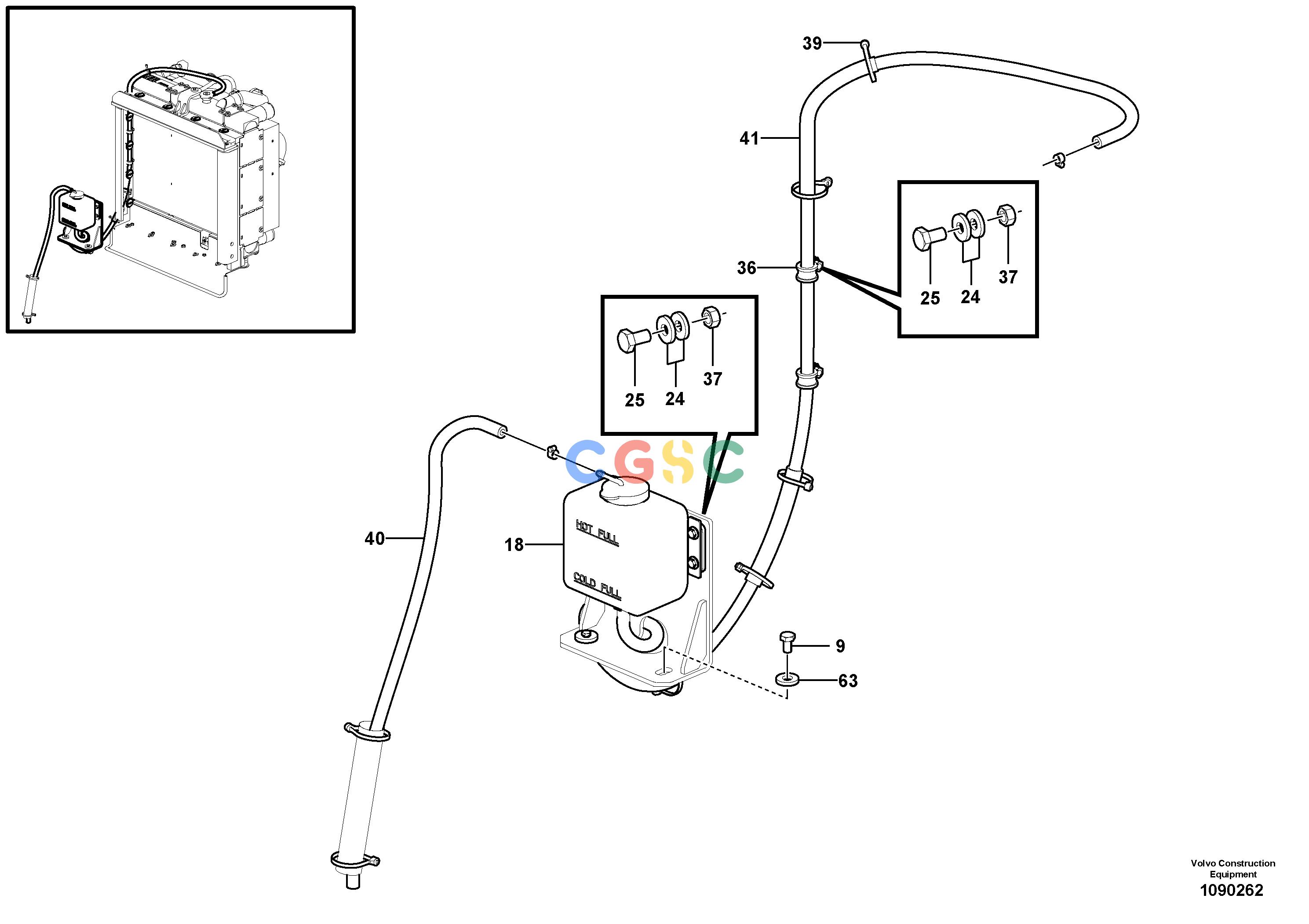 沃尔沃零件查询SD110BA Expansion tankS/N 50001 - NoneNoneNoneAutodata Volvo online