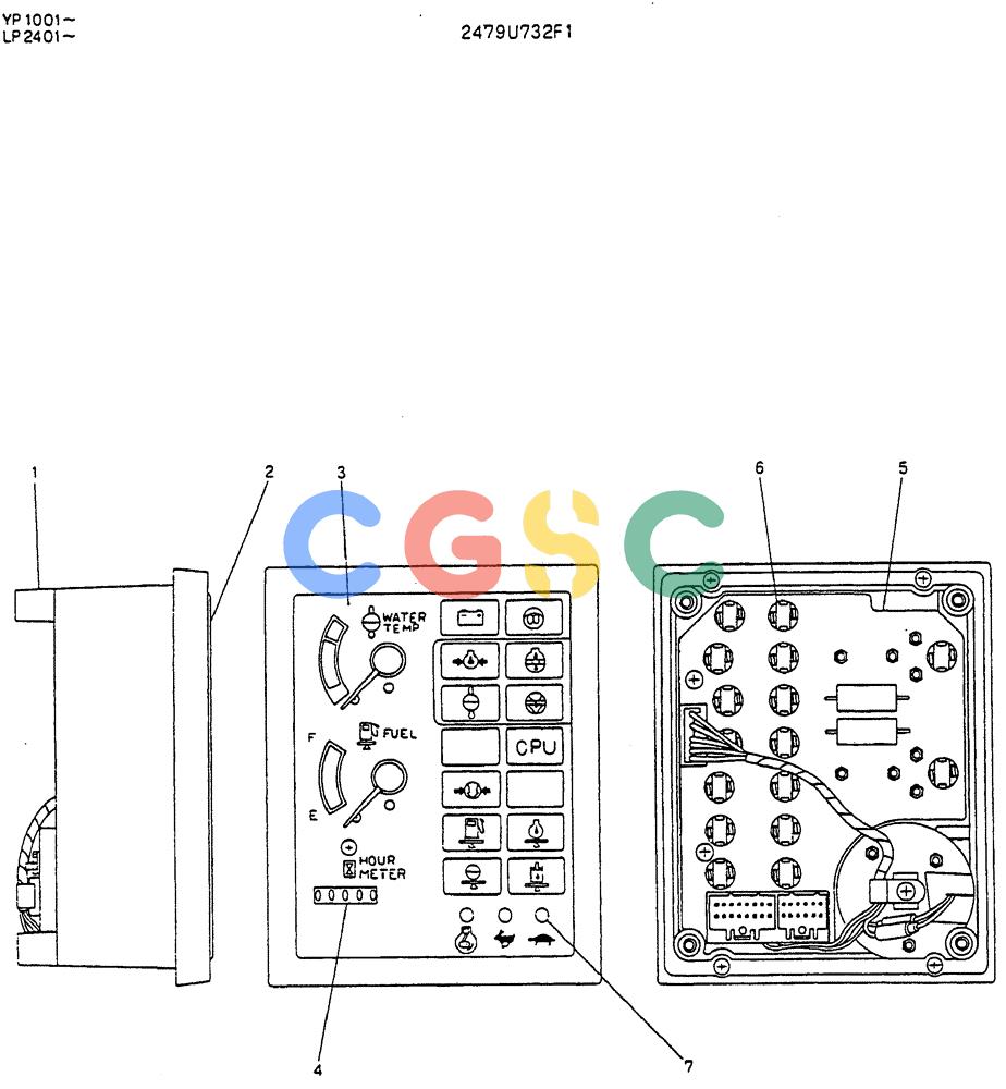 神钢零件查询(MD140BLC) - EXCAVATOR BTW YP1001 - YP1281 (1/80-12/06) (05-010) - GAUGE, CLUSTER Kobelco