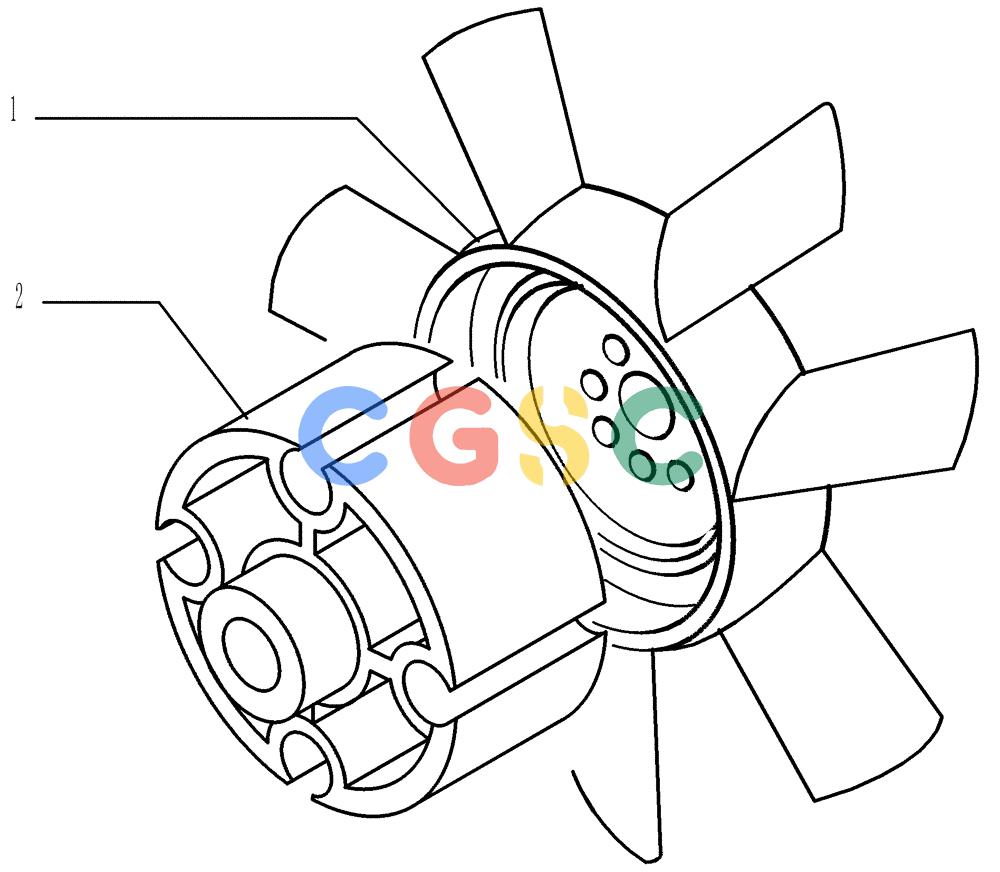 纽荷兰零件查询(DC150LT) - CRAWLER DOZER (6/00-) (0.347[01]) - FAN - ENGINE (Jul 16 2000 9:26PM) New Holland Constructuion