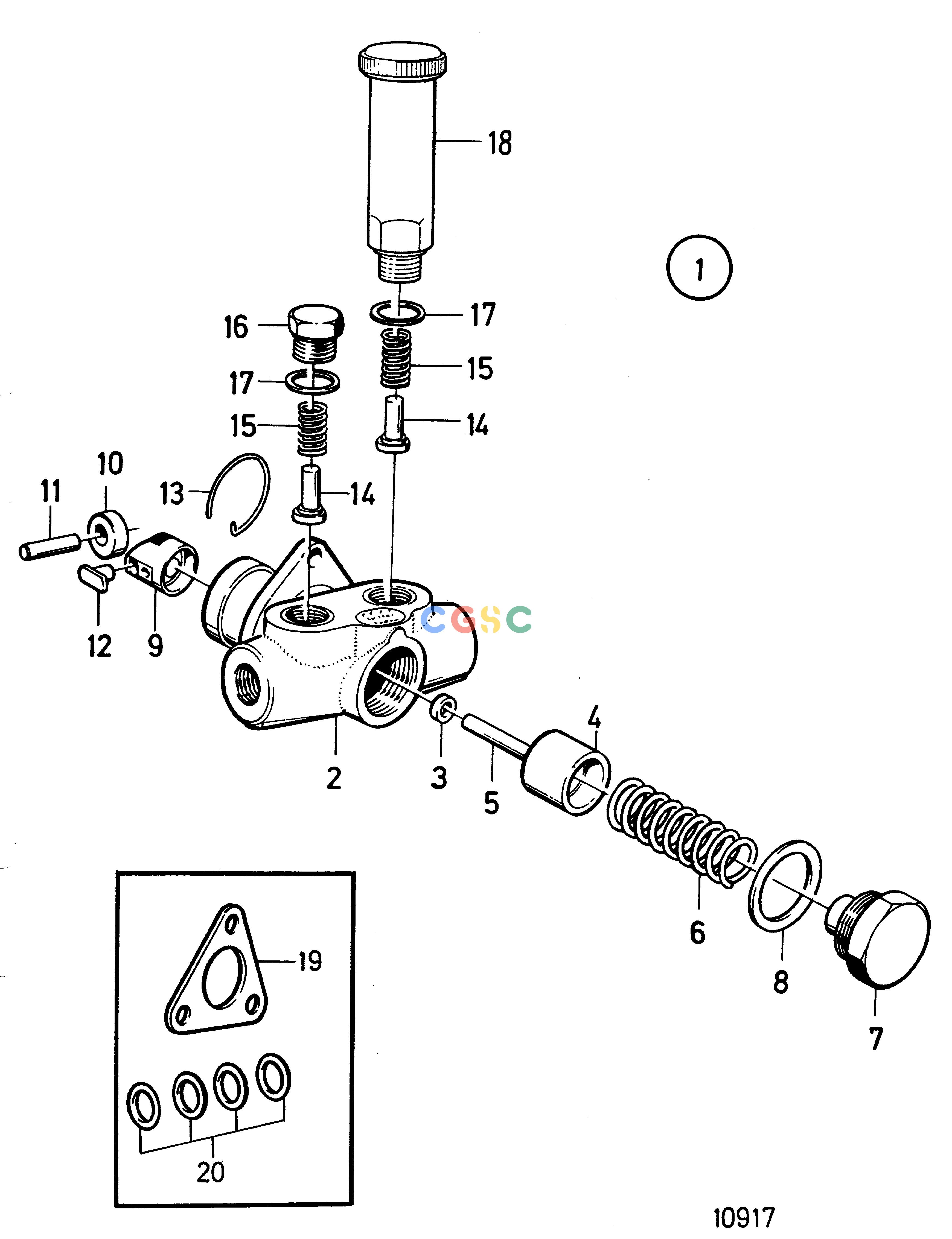 沃尔沃零件查询TMD121C; TAMD121C; TAMD121D; TAMD122C; TAMD122DFuel SystemFuel Feed Pump, Components: 1699140EPC Volvo Penta Parts catalog