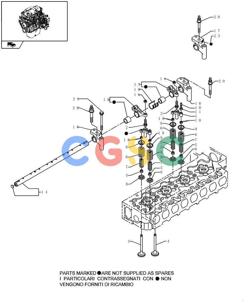 纽荷兰零件查询(E235BSR) - CRAWLER EXCAVATOR (5/07-) (0.120[01]) - CAMSHAFT New Holland Constructuion