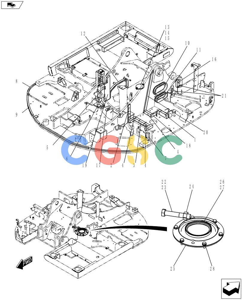 神钢零件查询(ED150-2) - BLADE RUNNER EXCAVATOR/DOZER ASN LH01-01001 (1/09-12/12) (01-002[02]) - FRAME GROUP, UPPER Kobelco