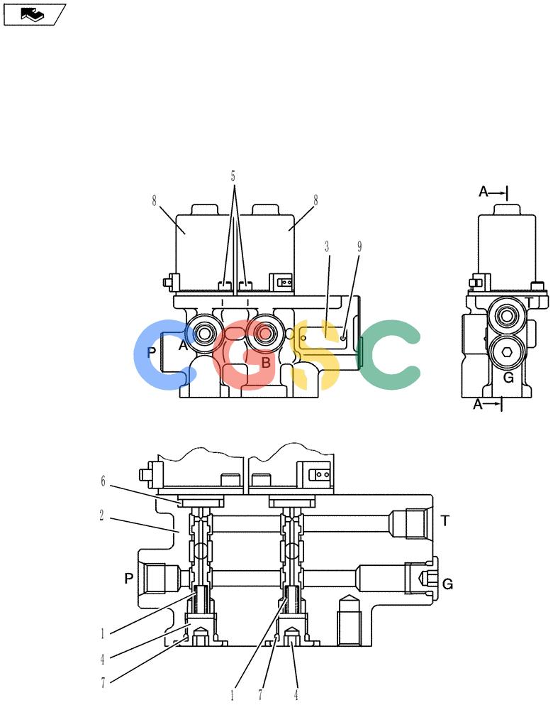 纽荷兰零件查询(E175B) - CRAWLER EXCAVATOR - TIER 3 (ROPS CAB) ASN NBDA17800 (6/13-) (07-020[00]) - VALVE ASSY, SOLENOID New Holland Constructuion