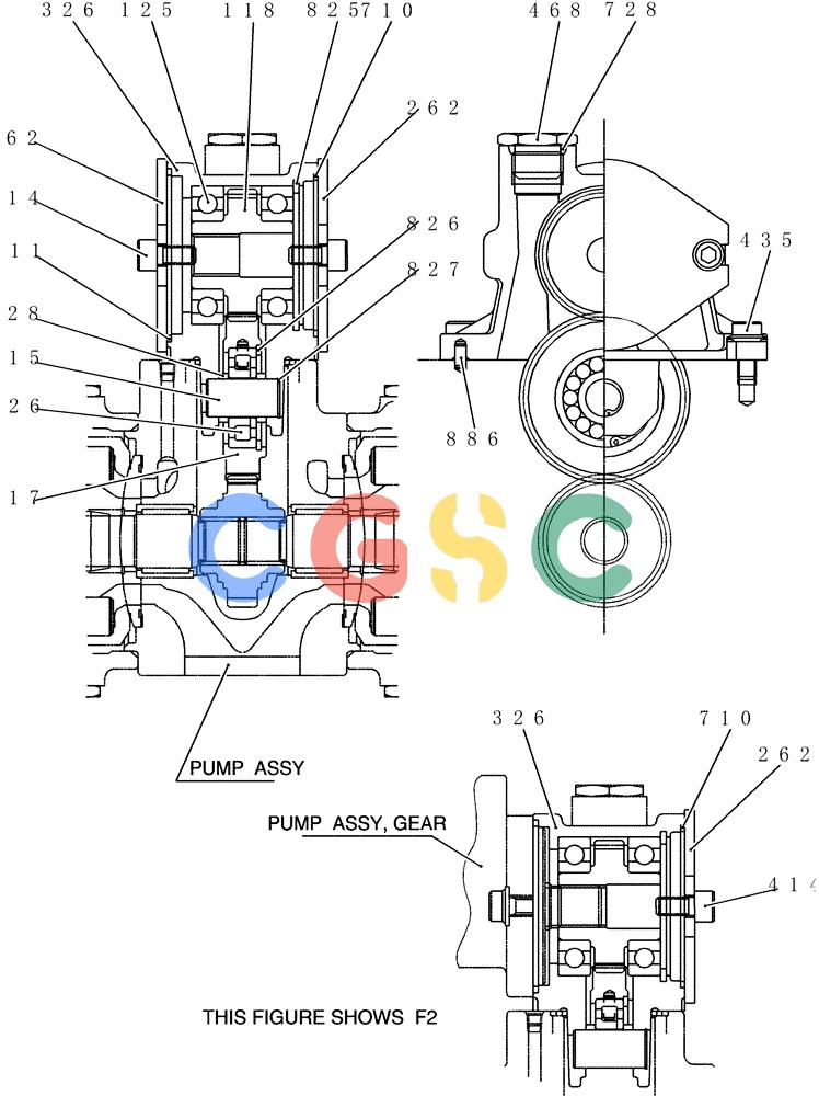 神钢零件查询(200-8) - EXCAVATOR S/N YN11-45001 - (1/06-12/09) (HC525-01-1) - CASE ASSY, GEAR Kobelco