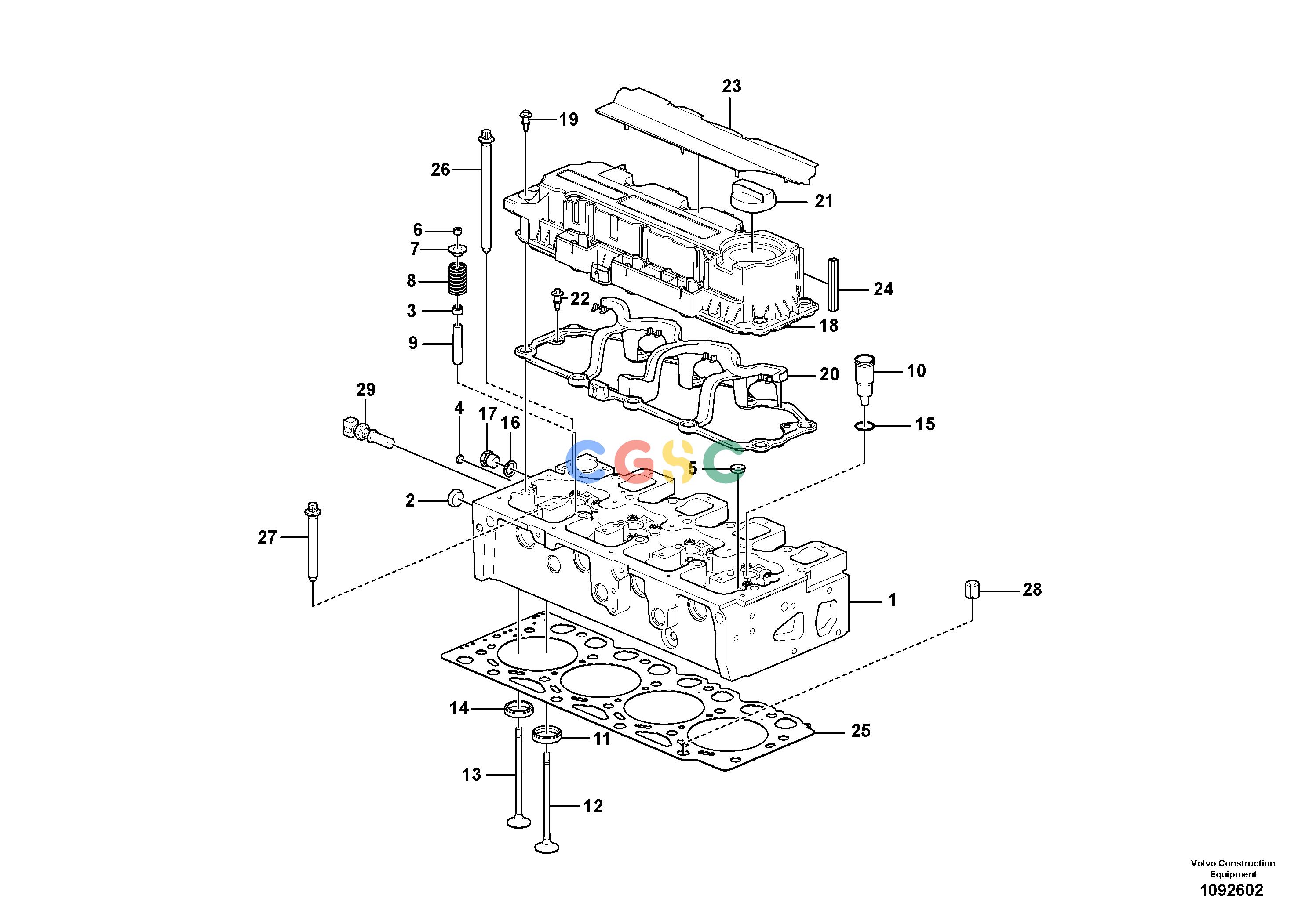 沃尔沃零件查询EWR170E Cylinder head with fitting partsS/N 320011- NoneNone17483700, 17483701, 17506995, 17668807Autodata Volvo online