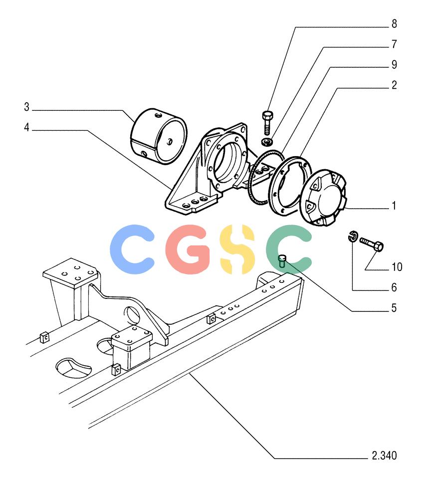 纽荷兰零件查询(FL175) - CRAWLER LOADER (N.A. VERSION) (6/92-) (1.277[03]) - REAR TRANSMISSION - SUPPORT New Holland Constructuion