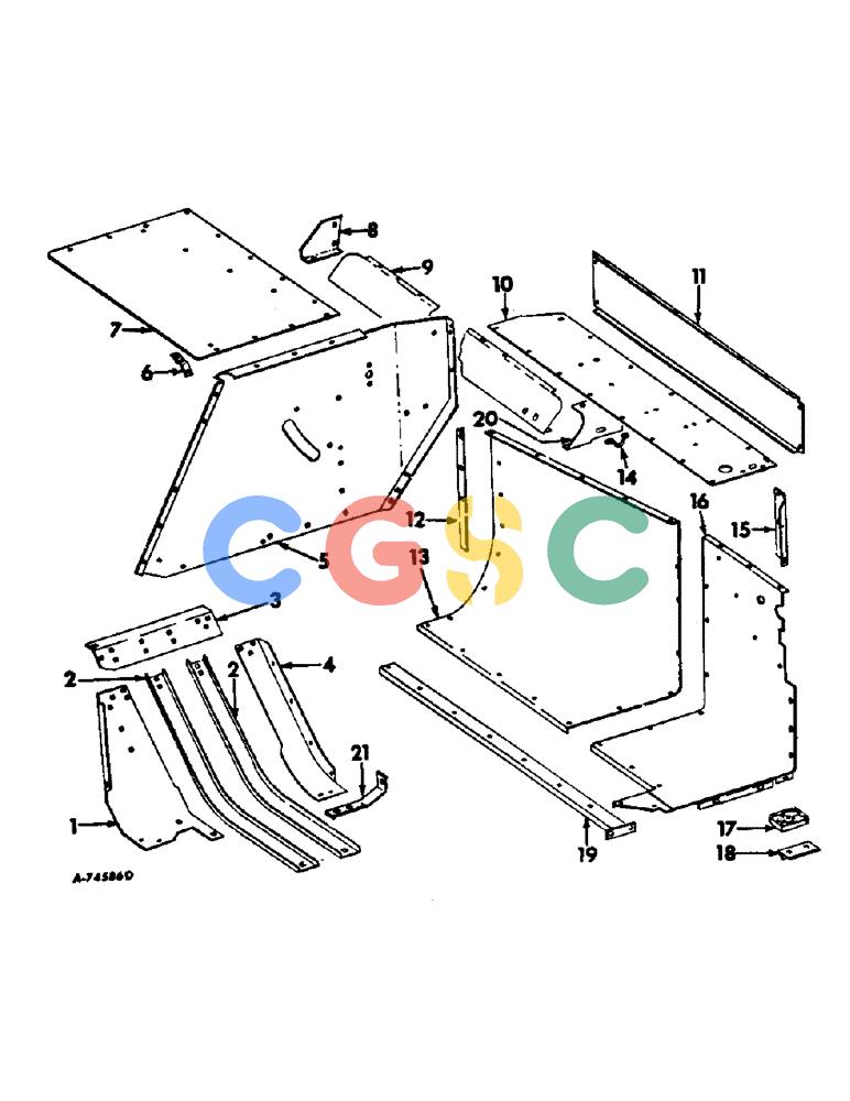 凯斯零件查询(440) - INTERNATIONAL HARVESTER RECTANGULAR BALER (NORTH AMERICA) (1/70-12/78) (E-09) - CROSS CONVEYOR AND FEED OPENING Case Agriculture