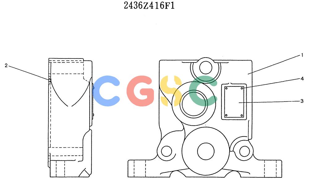 神钢零件查询(K905LC) - MARK II EXCAVATOR BTW YP1001 - YP1281 (1/87-12/03) (11-037) - SECTION ASSY, INLET Kobelco