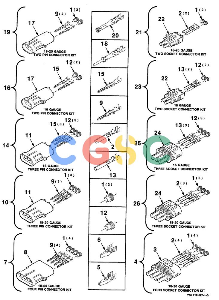 凯斯零件查询(RS561A) - CASE IH ROUND BALER (1/99-12/00) (4-022) - ELECTRICAL HARNESS SERVICE PARTS Case Agriculture
