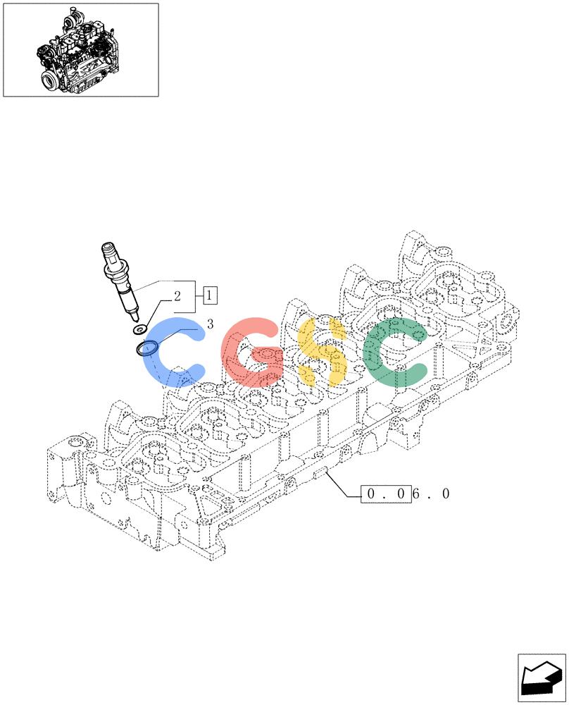 神钢零件查询(F4GE9684C J600) - ENGINE 504124795 - 920019900 (1/13-) (0.14.0[02]) - INJECTION EQUIPMENT - INJECTOR (504125156) Kobelco
