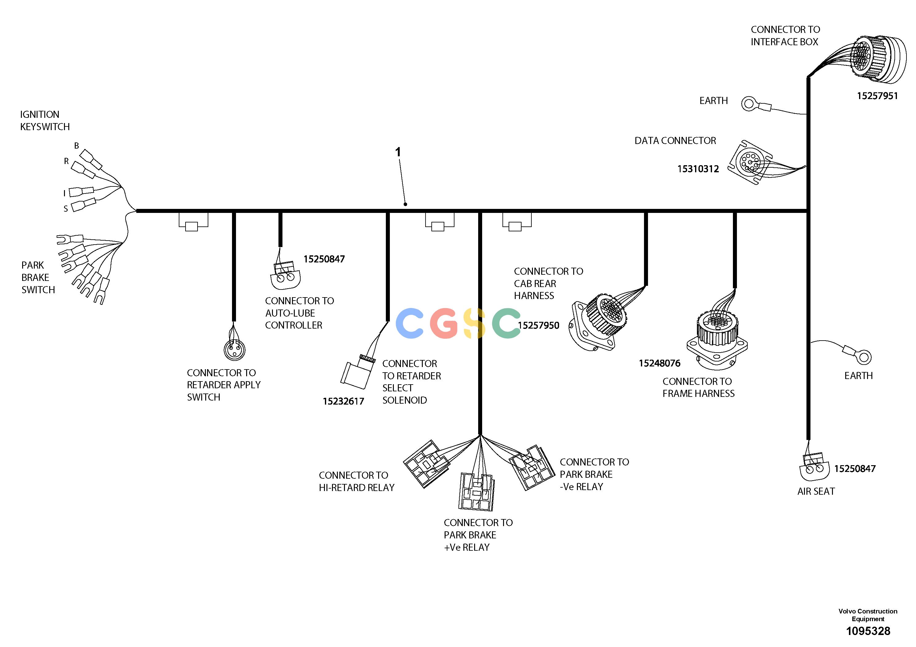沃尔沃零件查询R60D Cable harness, cabNone NoneNoneCONSOLEAutodata Volvo online