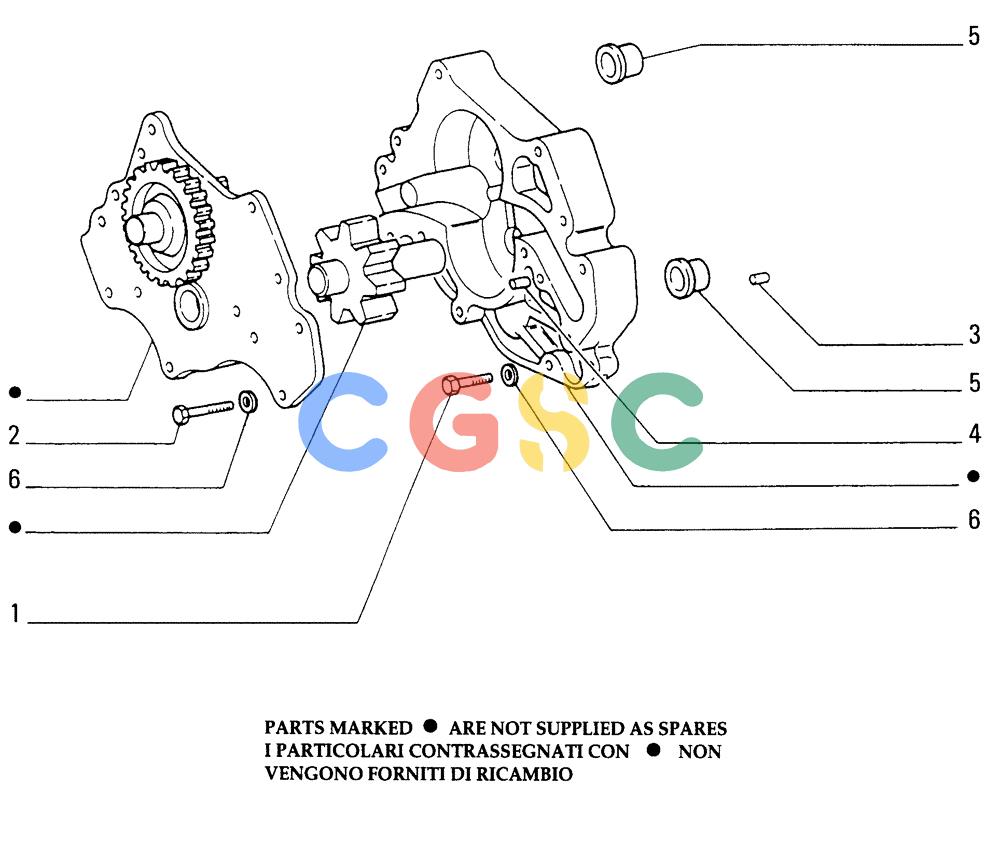 纽荷兰零件查询(FD255) - CRAWLER DOZER (N.A. VERSION) (7/95-) (0.300[03]) - OIL SCAVENGING PUMP-ENGINE - COMPONENTS New Holland Constructuion