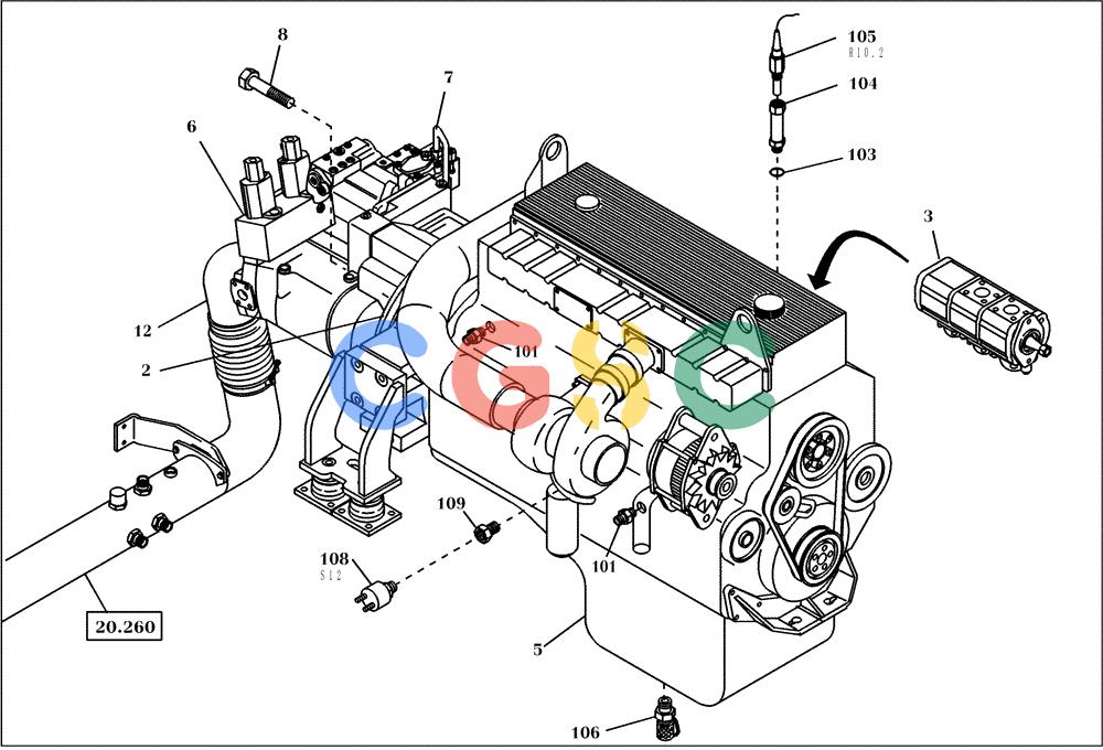 纽荷兰零件查询(EC450) - CRAWLER EXCAVATOR (SN: 750001-UP) (11/99-) (13.011[001]) - MOTOR MOUNTING PARTS (S/N 750001-750018) New Holland Constructuion