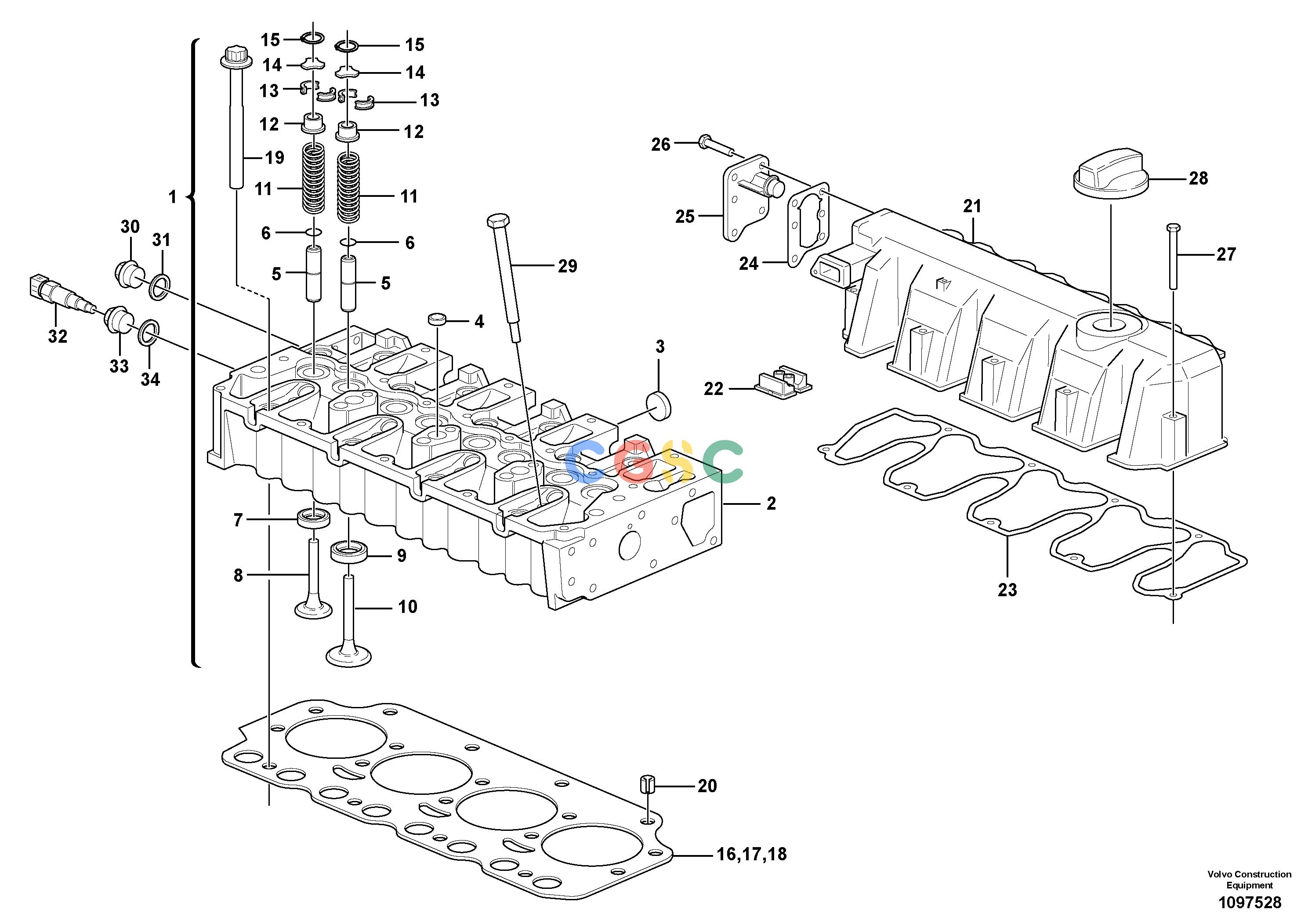 沃尔沃零件查询L50F Cylinder headNoneENG -12224643-ENG 12224644-NoneNoneNoneAutodata Volvo online