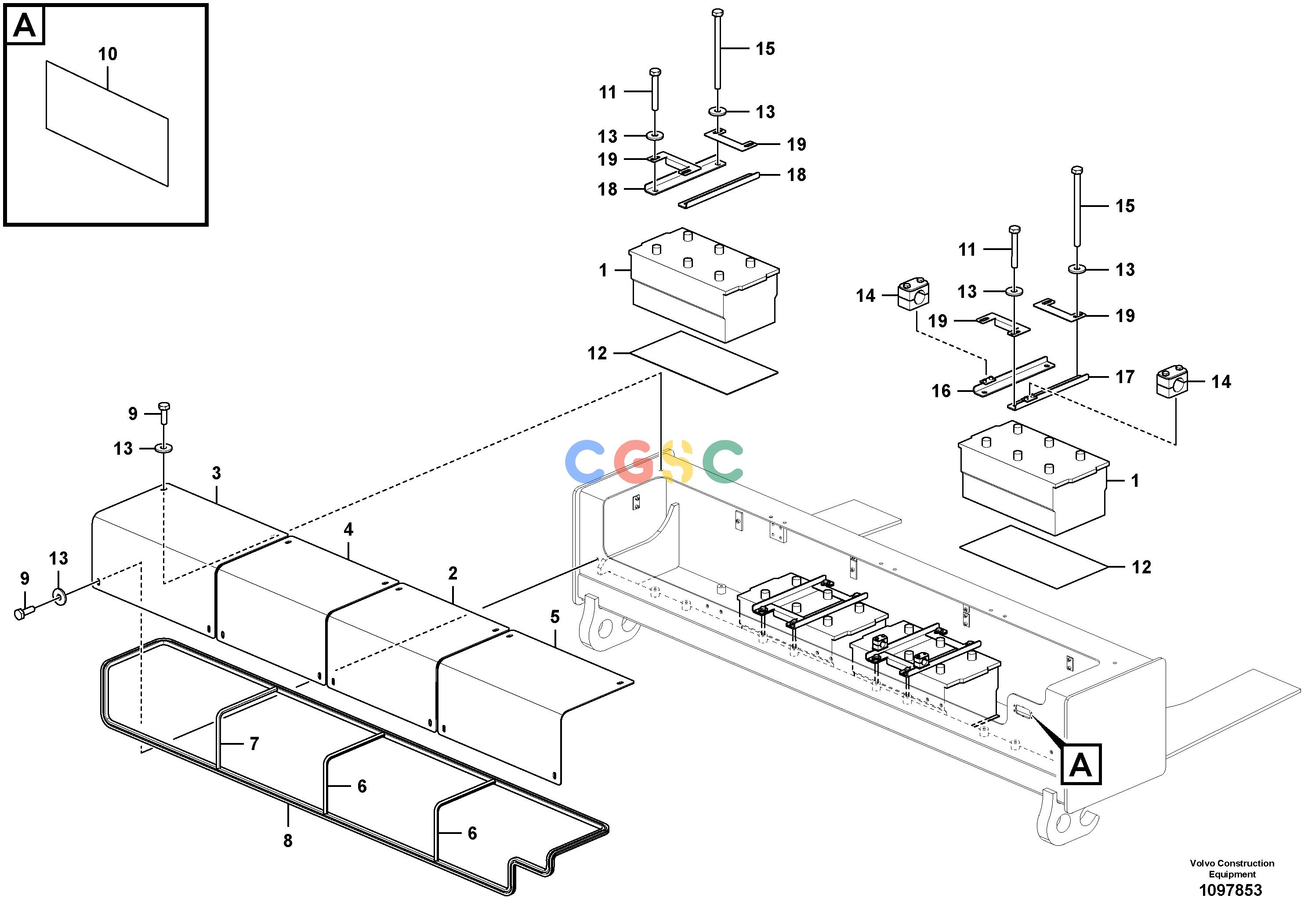 沃尔沃零件查询R100E Battery with assembling detailsNone NoneNoneNoneAutodata Volvo online