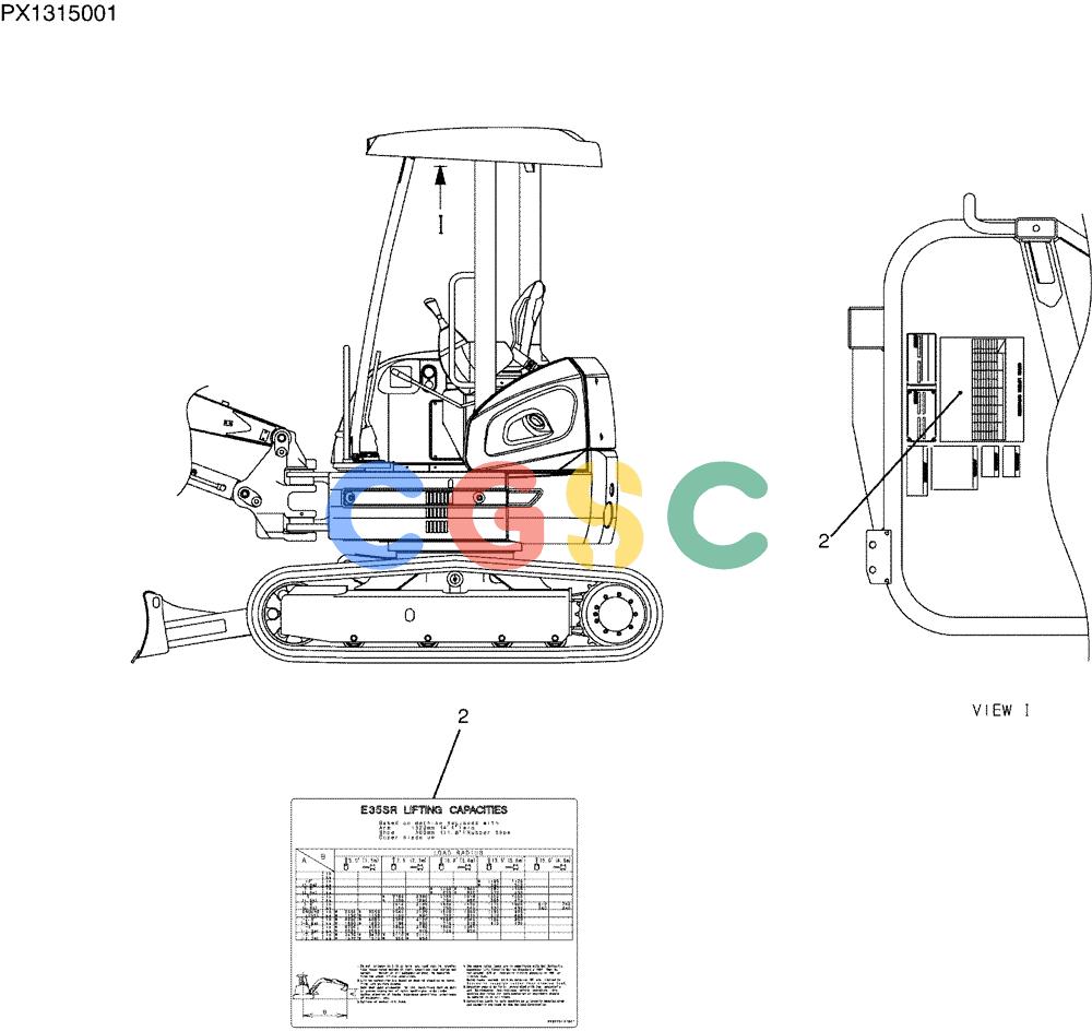 纽荷兰零件查询(E35SR) - COMPACT CRAWLER EXCAVATOR ASN PX13-15001 (N6TN61732) (NA) (1/06-) (06-016) - NAME PLATE INSTAL, P/N PX22T00085F2 New Holland Constructuion