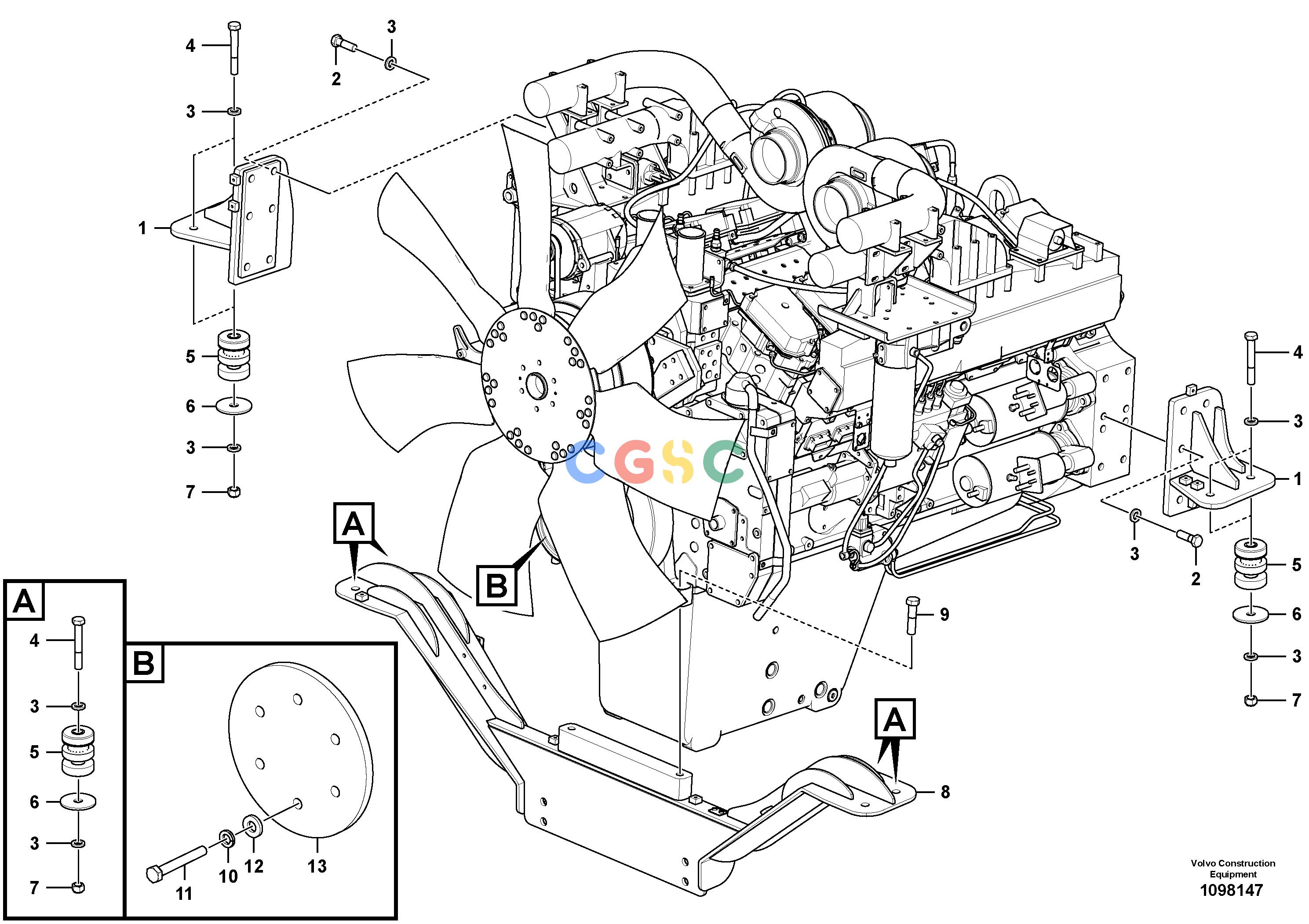 沃尔沃零件查询R100E Engine mountingNone NoneNoneNoneAutodata Volvo online