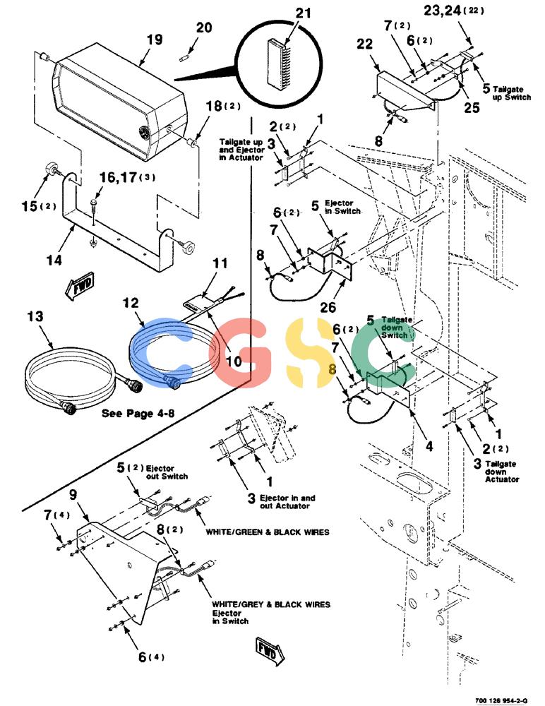 凯斯零件查询(8465) - CASE IH AUTO ROUND BALER (1/91-12/97) (4-04) - MISCELLANEOUS ELECTRICAL ASSEMBLIES Case Agriculture