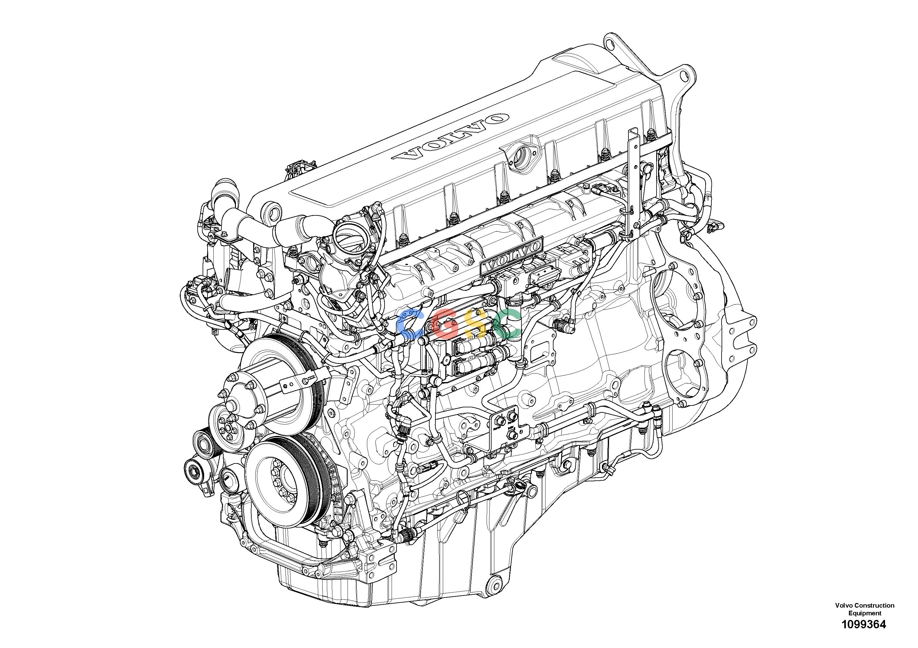 沃尔沃零件查询EC750E HR Engine390011-8298560-8303025VOE8298560NoneAutodata Volvo online