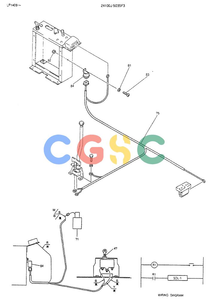 神钢零件查询(K905LC) - EXCAVATOR BTW YP0115 - YP0301 (1/85-12/03) (09-018[03]) - CONTROL ASSY (DOZER) 24100J5035F3 Kobelco