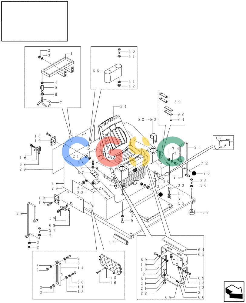 纽荷兰零件查询(DC70) - CRAWLER DOZER (N.A. VERSION) (4/99-) (5.669[01B]) - OPERATOR'S COMPARTMENT (DC70 STD. S/N 13041068 TO 13041144; LGP S/N 13045016 TO 13045033) New Holland Constructuion