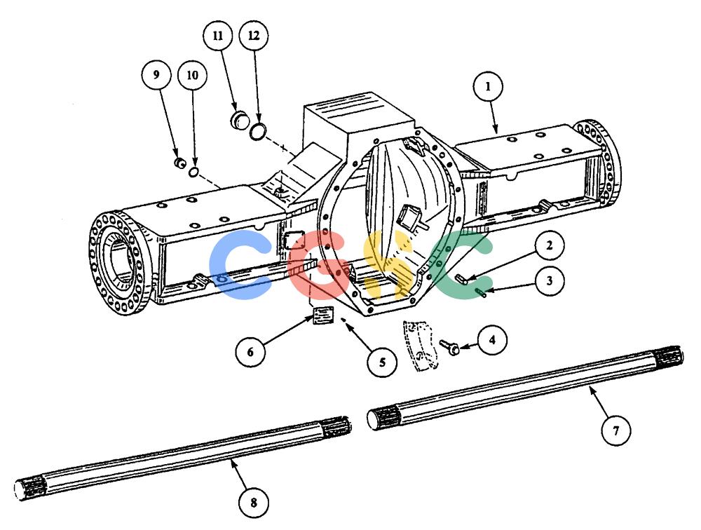 纽荷兰零件查询(AD300) - ARTICULATED DUMP TRUCK (1/01-) (2.366A[02]) - FRONT AXLE - COMPONENTS New Holland Constructuion