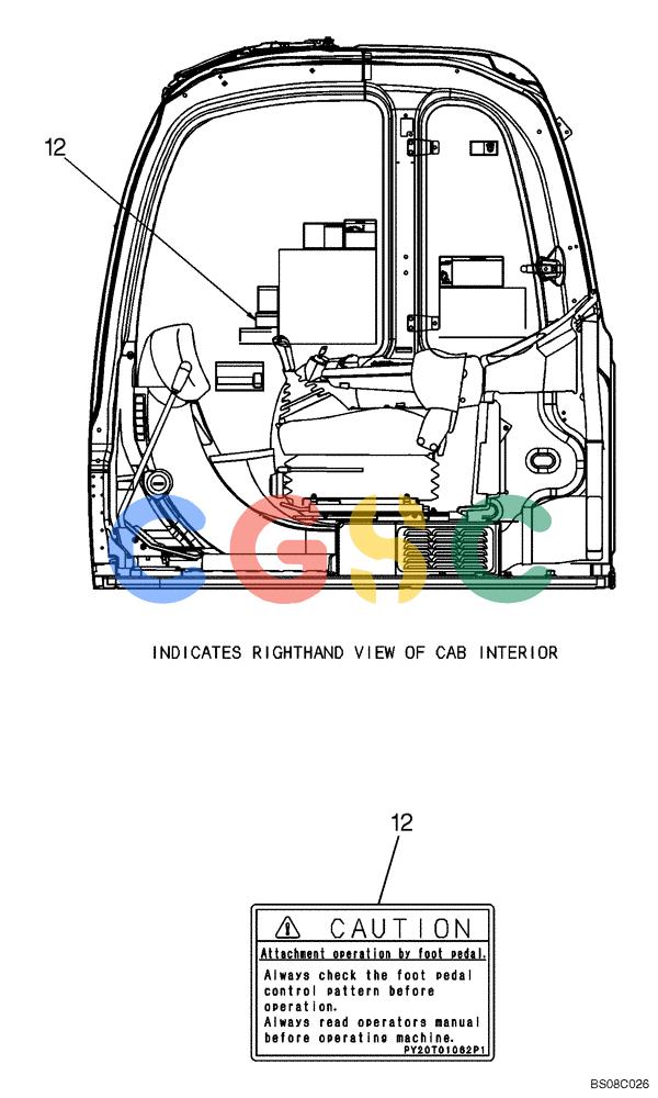 纽荷兰零件查询(E70BSR) - COMPACT CRAWLER EXCAVATOR BTW YT05-15001 - 18000 (NA) (4/08-) (07-07-00[00]) - NAME PLATE INSTALLATION (YF22T00052F8) New Holland Constructuion