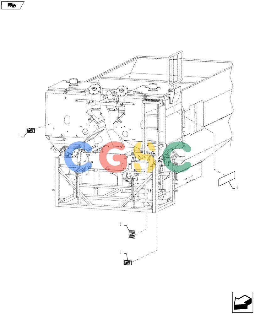 凯斯零件查询(810) - FLEX-AIR APPLICATOR - 2012 (2/12-) (90.108.05) - DOUBLE BIN DECALS Case Agriculture