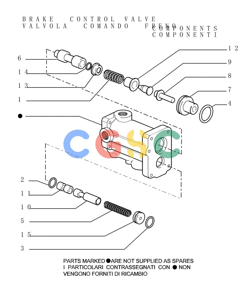 纽荷兰零件查询(DC180.B) - CRAWLER DOZER TIER 2 (3/03-) (2.304[03]) - BRAKE CONTROLS - STEERING CLUTCH New Holland Constructuion