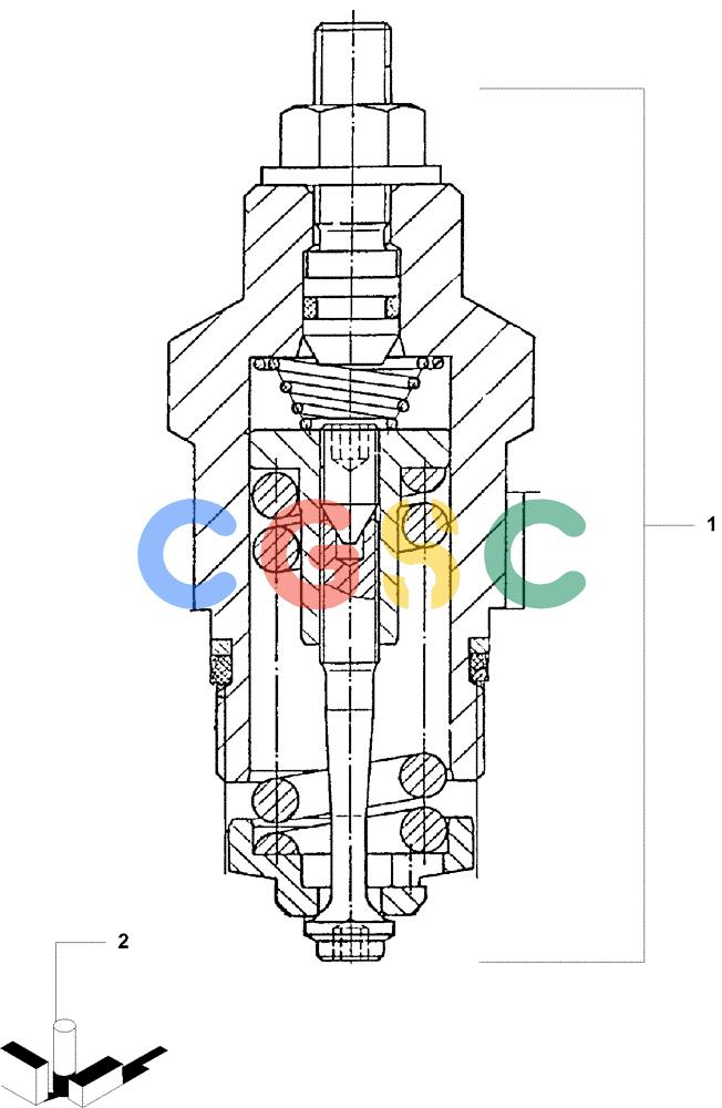 纽荷兰零件查询(DC80) - CRAWLER DOZER (N.A. VERSION) (4/99-) (2.325[04A]) - HYDROSTATIC DRIVE PUMPS - HYD. LIMIT VALVE DC70 - DC80 New Holland Constructuion