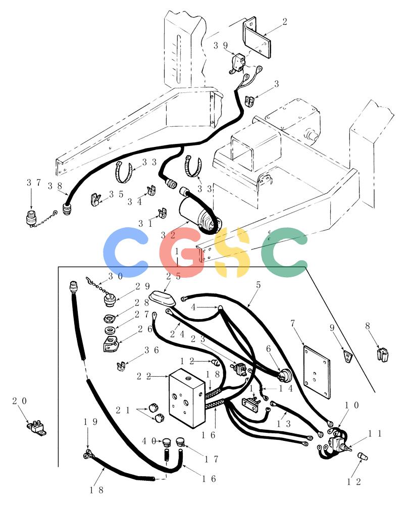 凯斯零件查询(RBX441) - CASE IH ROUND BALER (11/01-8/02) (016) - ELECTRIC TWINE WRAPPER CONTROL & MAIN WIRE HARNESS Case Agriculture