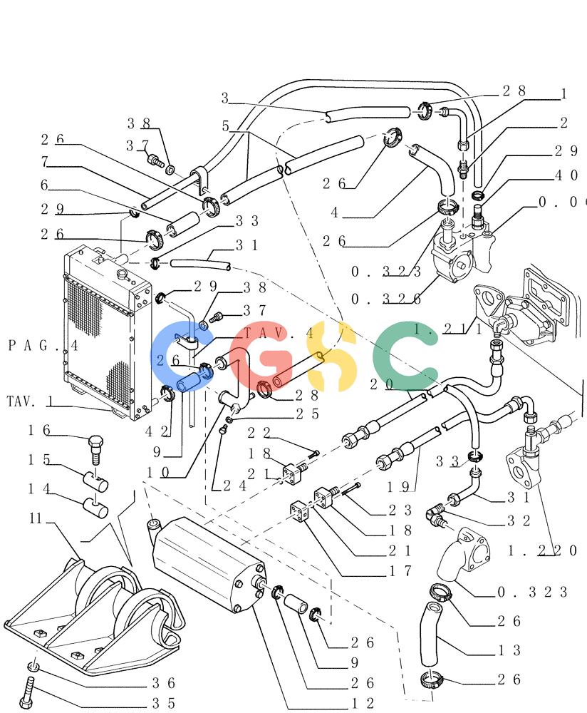 纽荷兰零件查询(FL145) - CRAWLER LOADER (N.A. VERSION) (11/98-) (0.550[03]) - ENGINE COOLING SYSTEM New Holland Constructuion