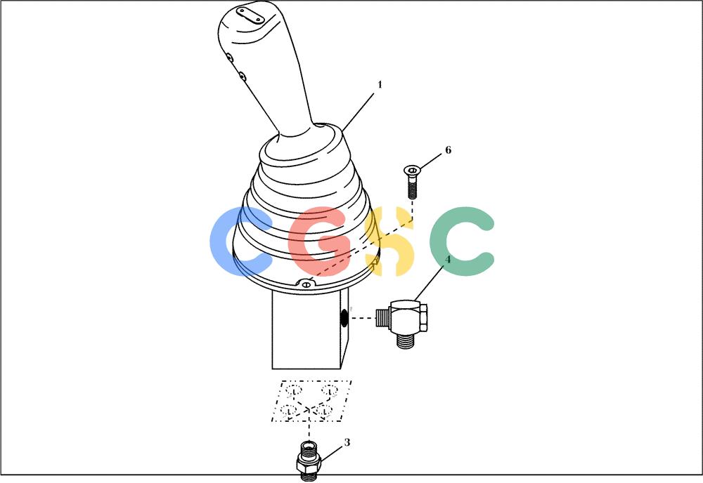纽荷兰零件查询(EC450) - CRAWLER EXCAVATOR (SN: 750001-UP) (11/99-) (23.270[003]) - SERVO VALVE INSTALL.MATERIAL LEFT-HAND (S/N 750019-UP) New Holland Constructuion