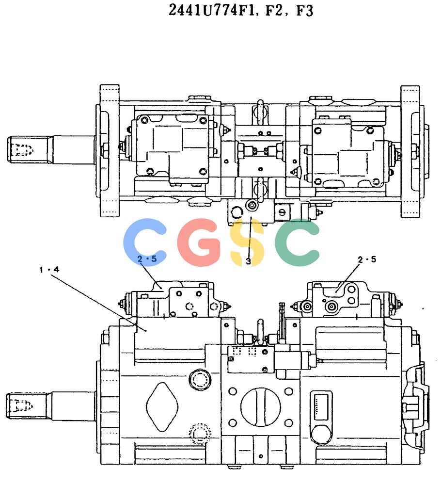 神钢零件查询(MD450BLC) - EXCAVATOR BTW TS0201 - TS0394 (1/80-12/06) (11-029) - PUMP ASSY Kobelco