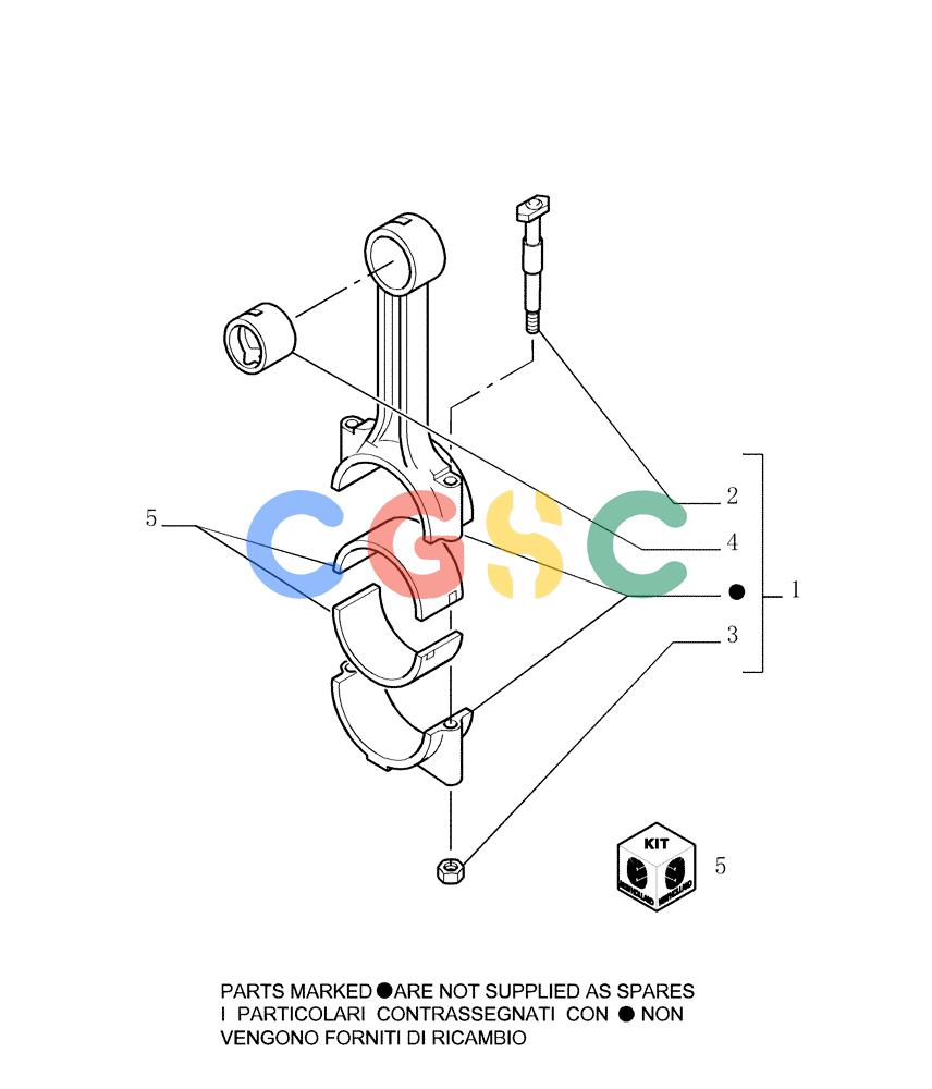 纽荷兰零件查询(DC180.B) - CRAWLER DOZER TIER 2 (3/03-) (0.081[01]) - CONNECTING ROD New Holland Constructuion