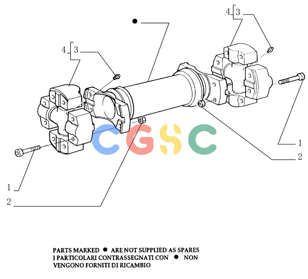 纽荷兰零件查询(FD145) - CRAWLER DOZER (N.A. VERSION) (10/98-) (1.204[02]) - DRIVE SHAFT - COMPONENTS New Holland Constructuion