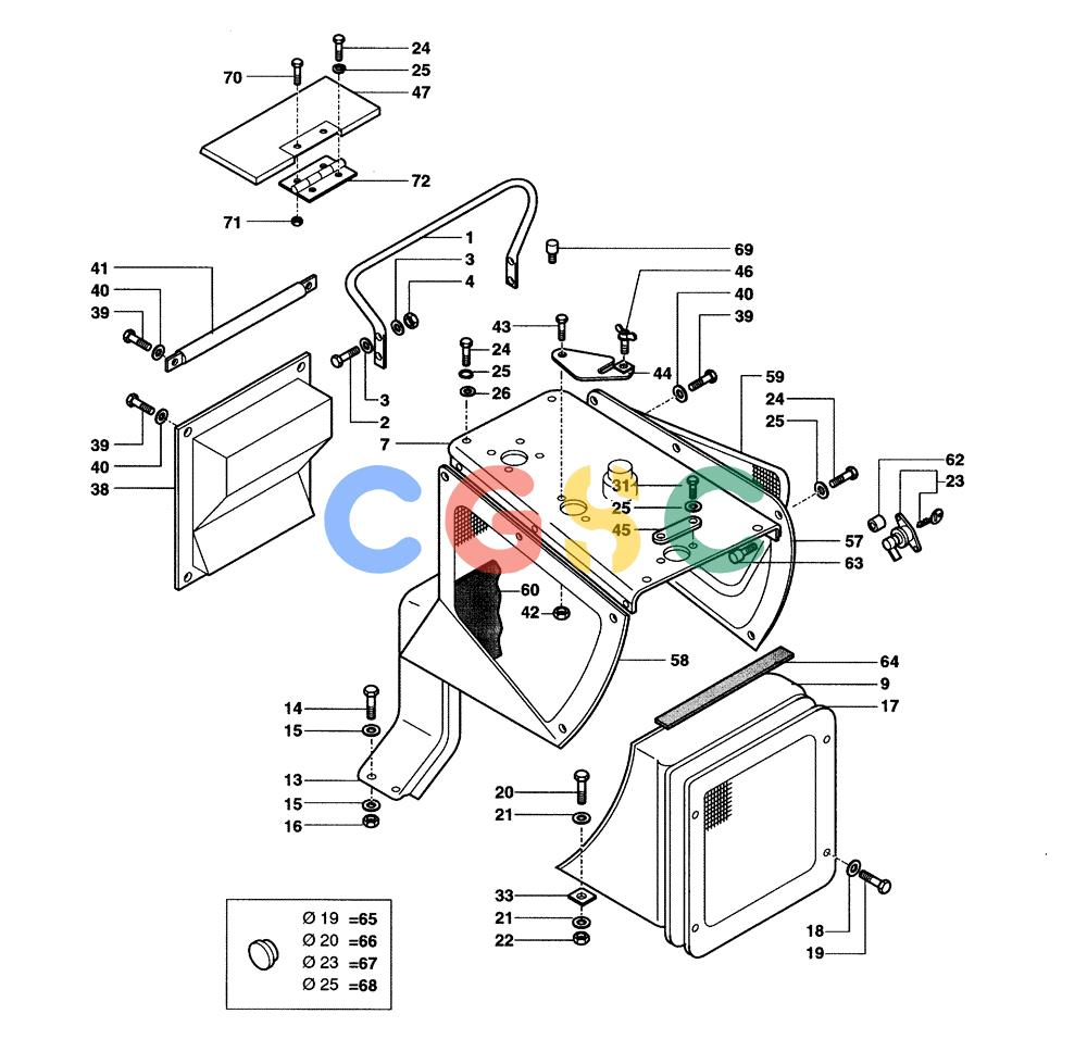 纽荷兰零件查询(DC80) - CRAWLER DOZER (N.A. VERSION) (4/99-) (5.601[01F]) - HOODS ( DC80 STD. S/N 13141134 & UP; LGP S/N 13145030 & UP) New Holland Constructuion