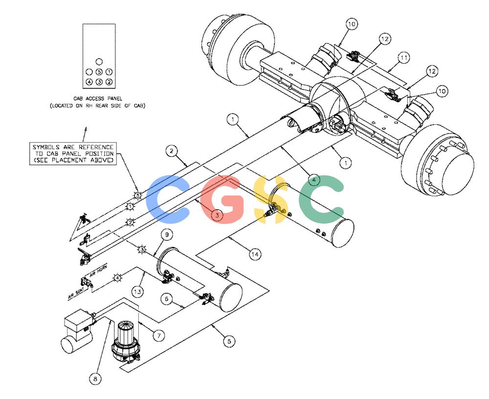 凯斯零件查询(FLX3330B) - FLOATER (12/99-9/02) (07-002) - HOSE GROUP (FLX3300B CASE ENGINE) Case Agriculture