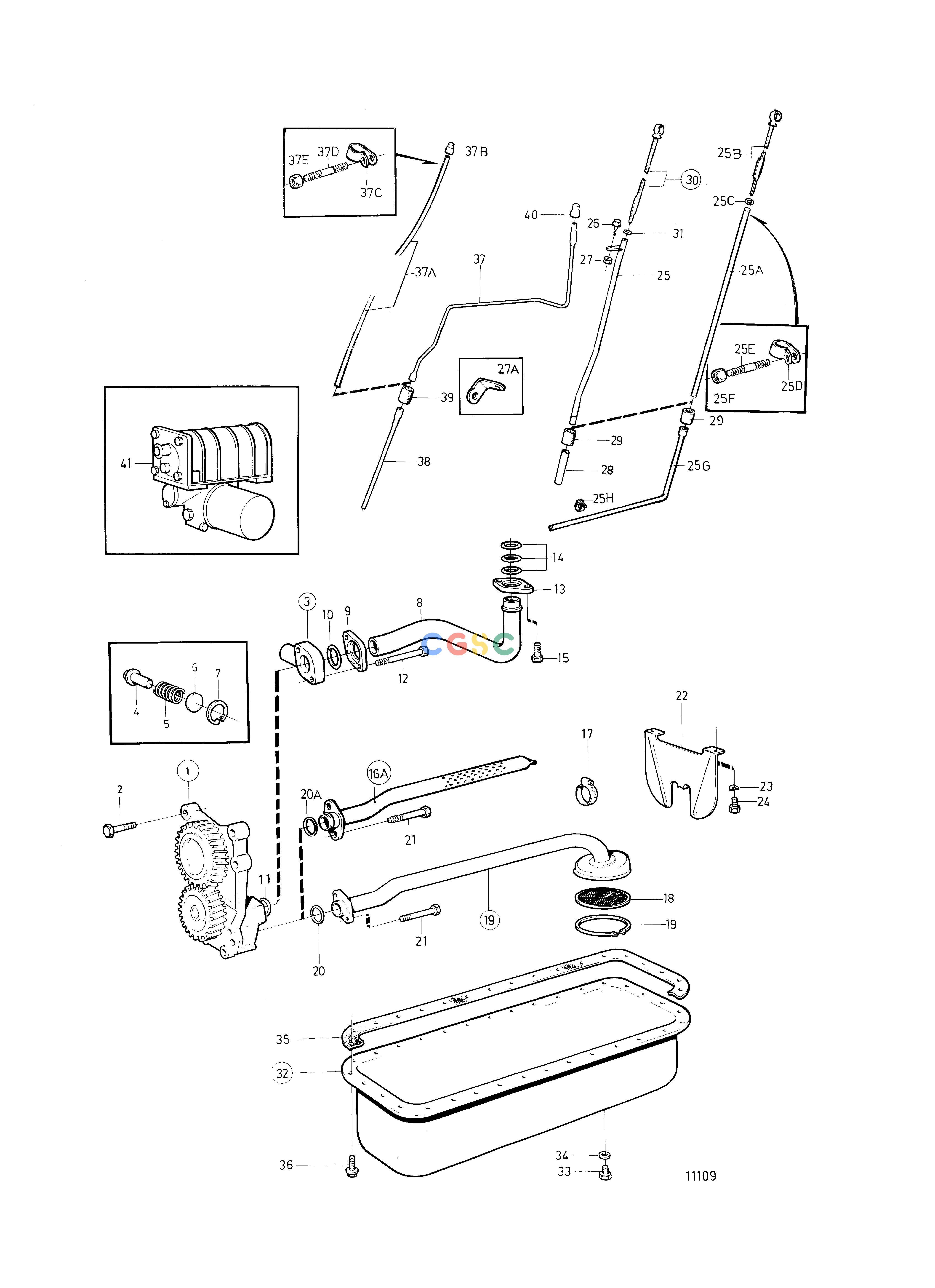沃尔沃零件查询TMD41B; D41B; TAMD41B; AD41B; AD41BJEngineLubricating SystemEPC Volvo Penta Parts catalog