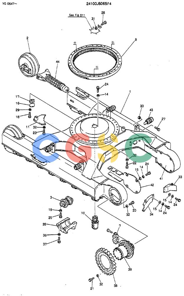 神钢零件查询(MD180LC) - EXCAVATOR ASN YG0647 (1/80-12/06) (06-001) - INSTAL, LOW Kobelco