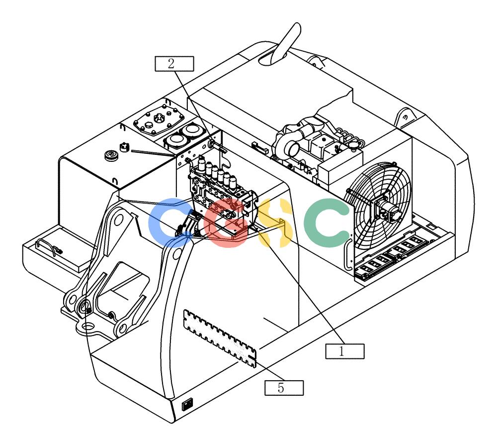 纽荷兰零件查询(EC215) - CRAWLER EXCAVATOR (11/99-) (20.030[004]) - HYDRAULIC SYSTEM UPPER CARRIAGE (S/N 721690-UP) New Holland Constructuion