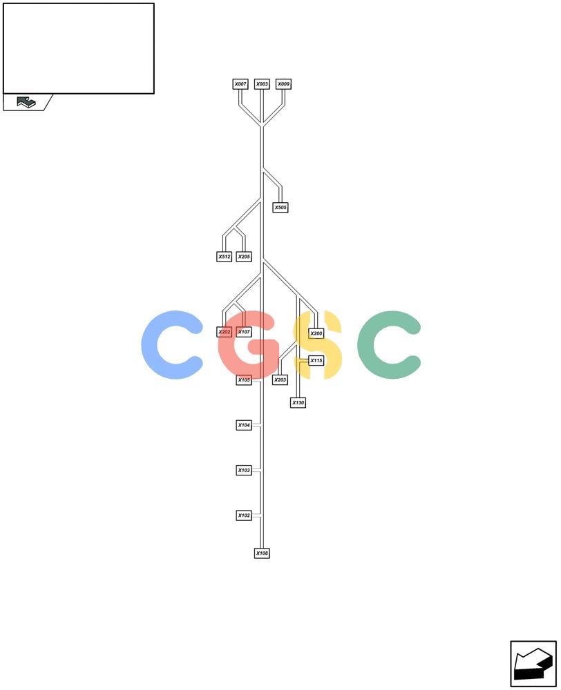凯斯零件查询(LBX332S) - BIG RECTANGULAR BALER (3/03-12/08) (06.66[01]) - CABLE HARNESS : 87368949 - D500 Case Agriculture